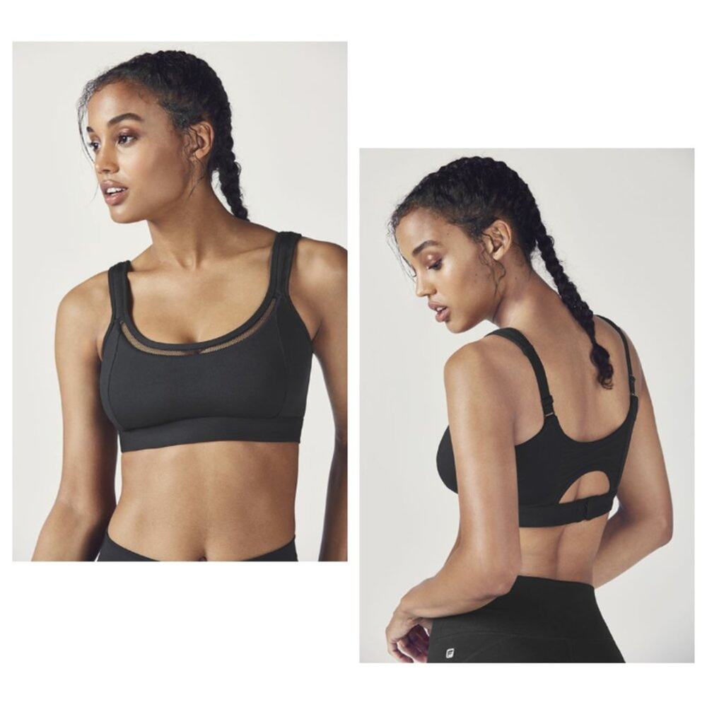 Fabletics Women's Zuri High Support Sports Bra Black Size XS